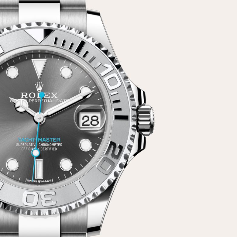 Rolex Yacht-Master 37 in Rolesium – combinaison d’acier Oystersteel et de platine M268622-0002* - Michaud