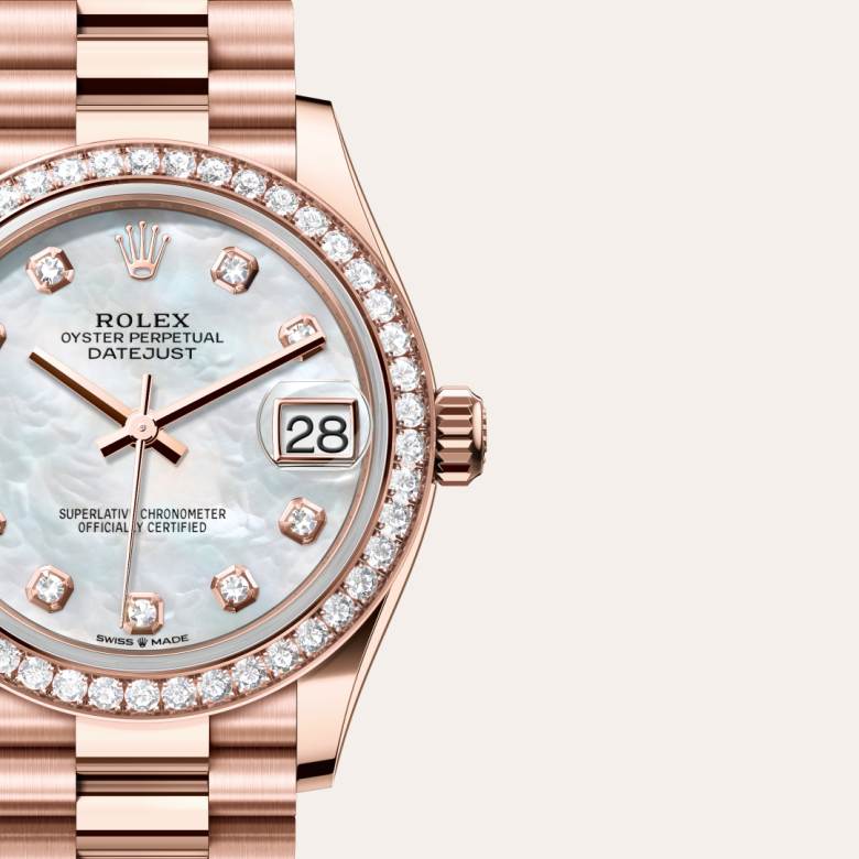Rolex Datejust 31 in 18 ct Everose gold M278285RBR-0005* - Michaud