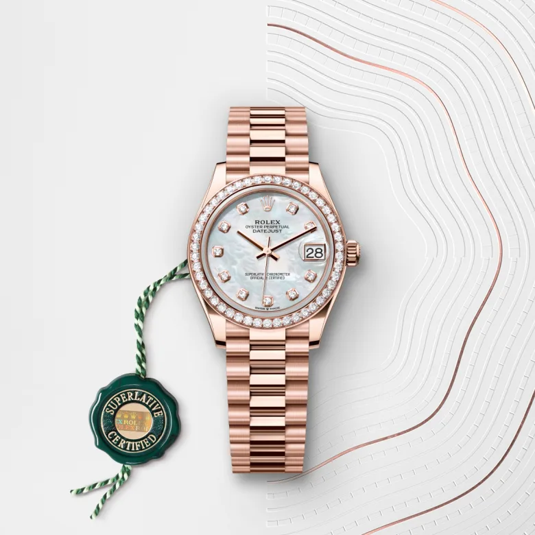 rolex Datejust 31 in 18 ct Everose gold M278285RBR-0005* - Michaud