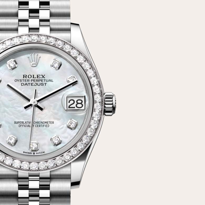 Rolex Datejust 31 in White Rolesor - combination of Oystersteel and white gold M278384RBR-0008* - Michaud