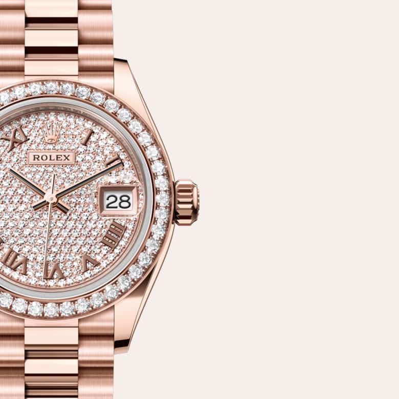Rolex Lady-Datejust in 18 ct Everose gold M279135RBR-0021* - Michaud