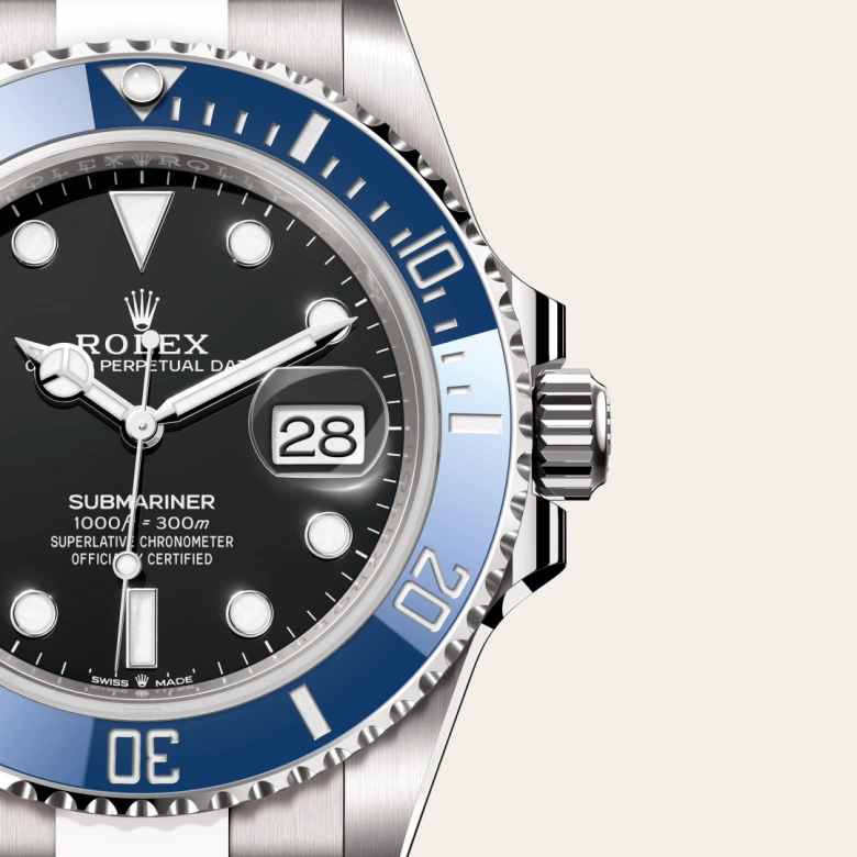 rolex Submariner Date in 18 ct white gold M126619LB-0003* - Michaud