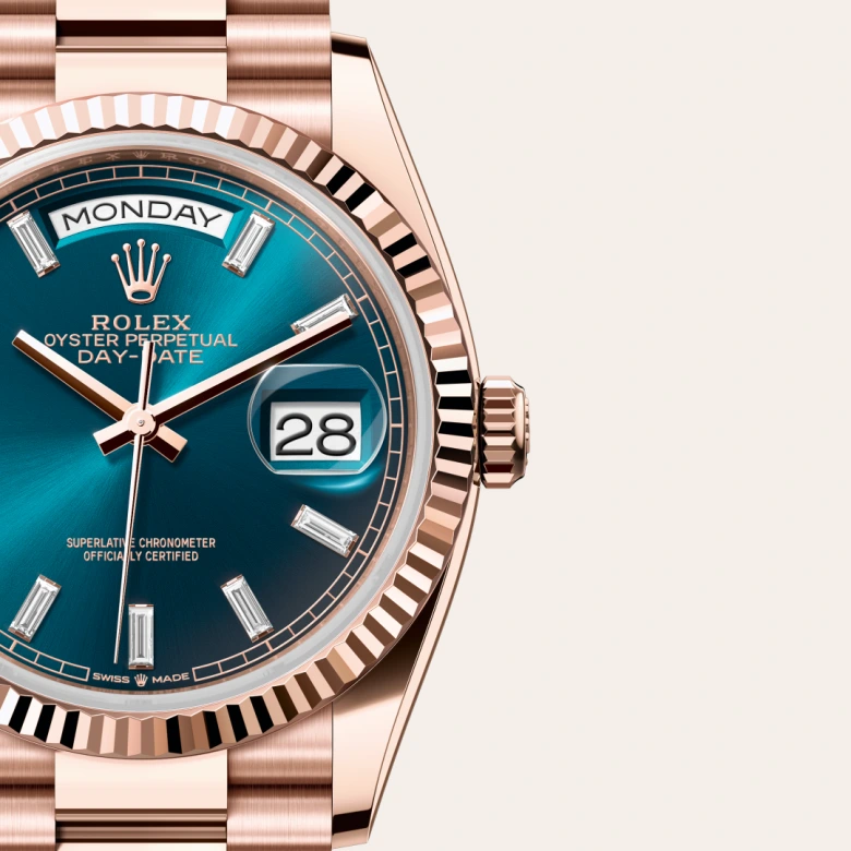 rolex Day-Date 36 in 18 ct Everose gold M128235-0085* - Michaud