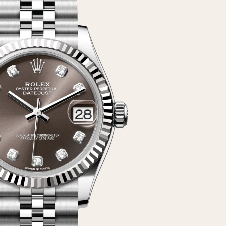 rolex Datejust 31 in White Rolesor - combination of Oystersteel and white gold M278274-0008* - Michaud