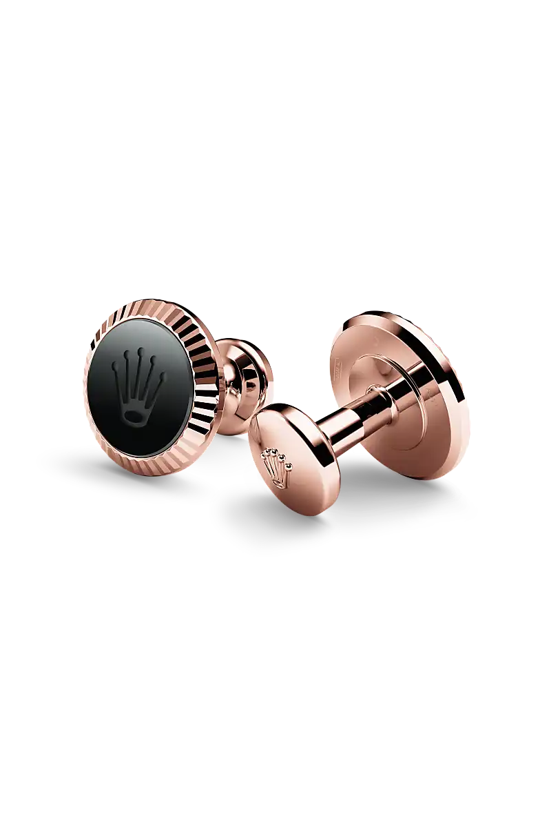 Rolex ‘Fluted’ cufflinks in  a1035* - Michaud