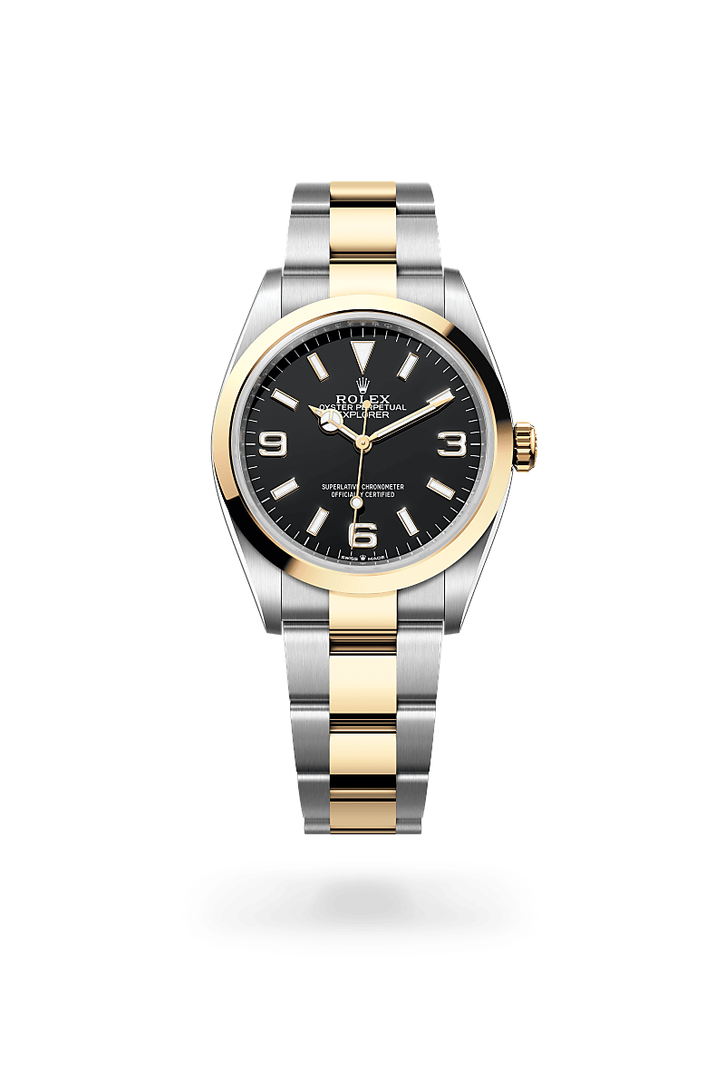 rolex Explorer 36 in Rolesor jaune – combinaison d’acier Oystersteel et d’or jaune M124273-0001* - Michaud