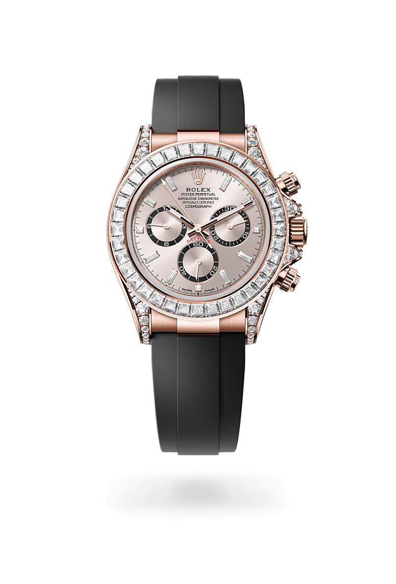 rolex Cosmograph Daytona in Or Everose 18 ct et cornes serties de diamants M126535TBR-0002* - Michaud