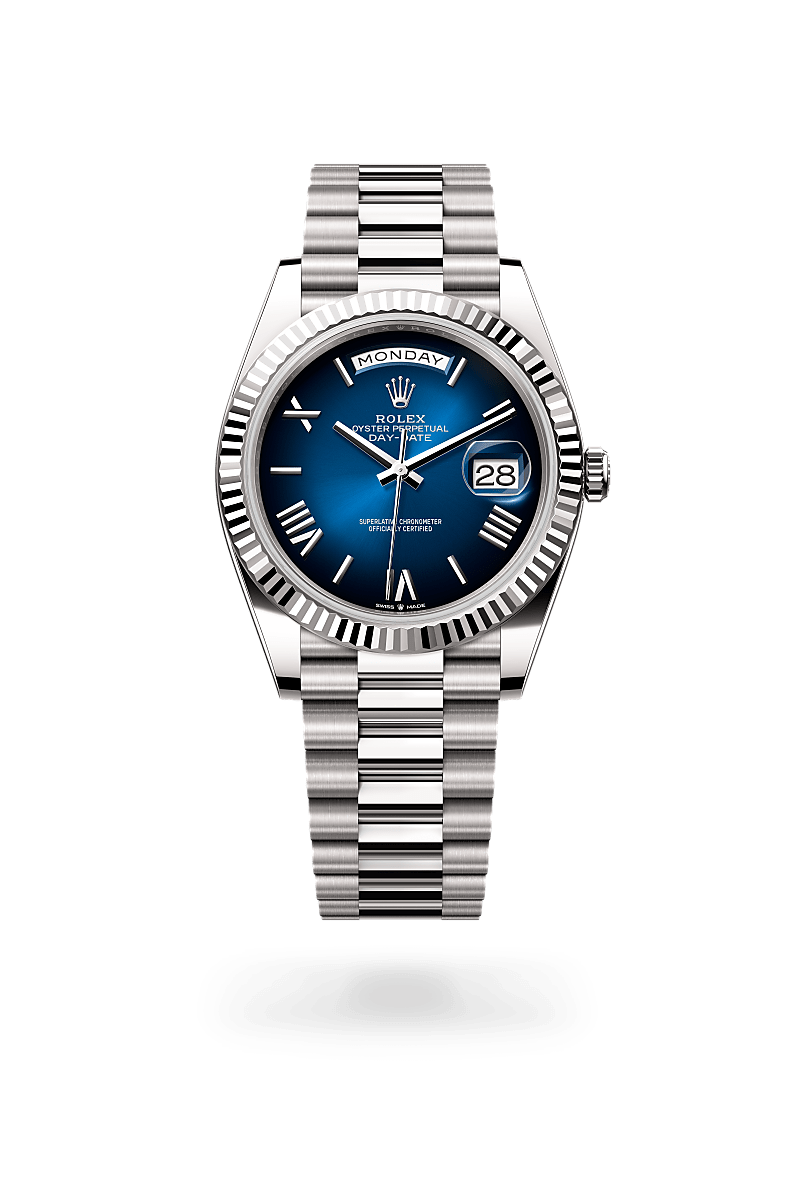 rolex Day-Date 40 in 18 ct white gold M228239-0076* - Michaud