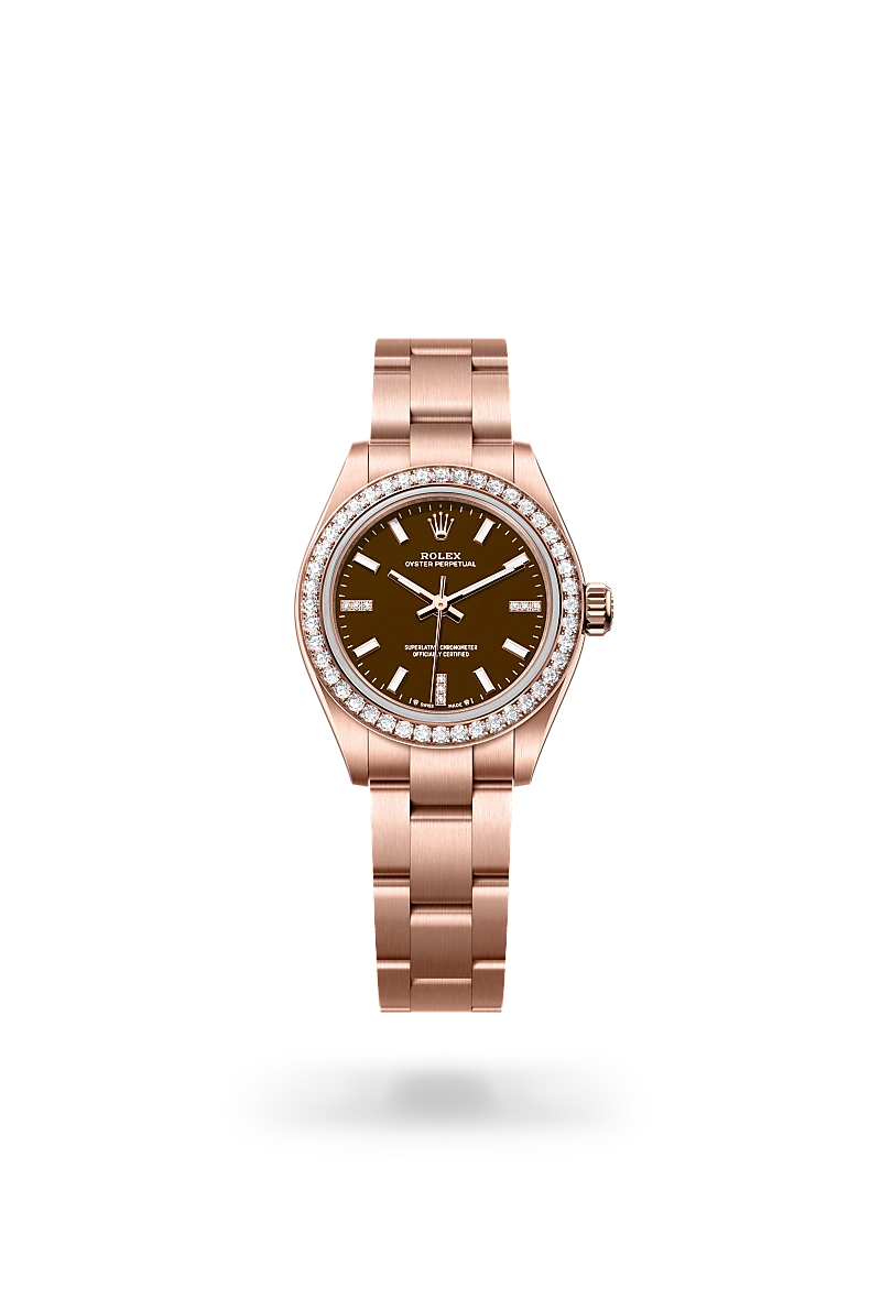 rolex Oyster Perpetual 28 in 18 ct Everose gold M276245RBR-0002* - Michaud