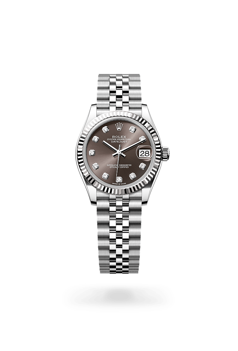 rolex Datejust 31 in White Rolesor - combination of Oystersteel and white gold M278274-0008* - Michaud