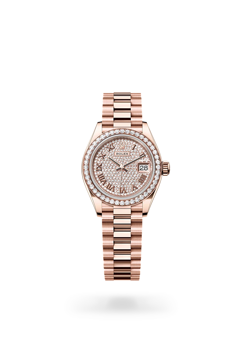 rolex Lady-Datejust in 18 ct Everose gold M279135RBR-0021* - Michaud