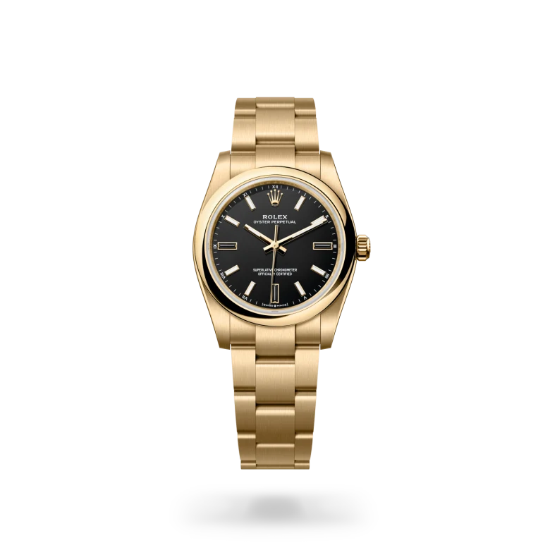 rolex Oyster Perpetual 34 in Or jaune 18 ct M124208-0001* - Michaud