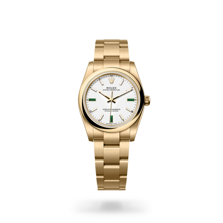 rolex Oyster Perpetual 34 in Or jaune 18 ct M124208-0002* - Michaud
