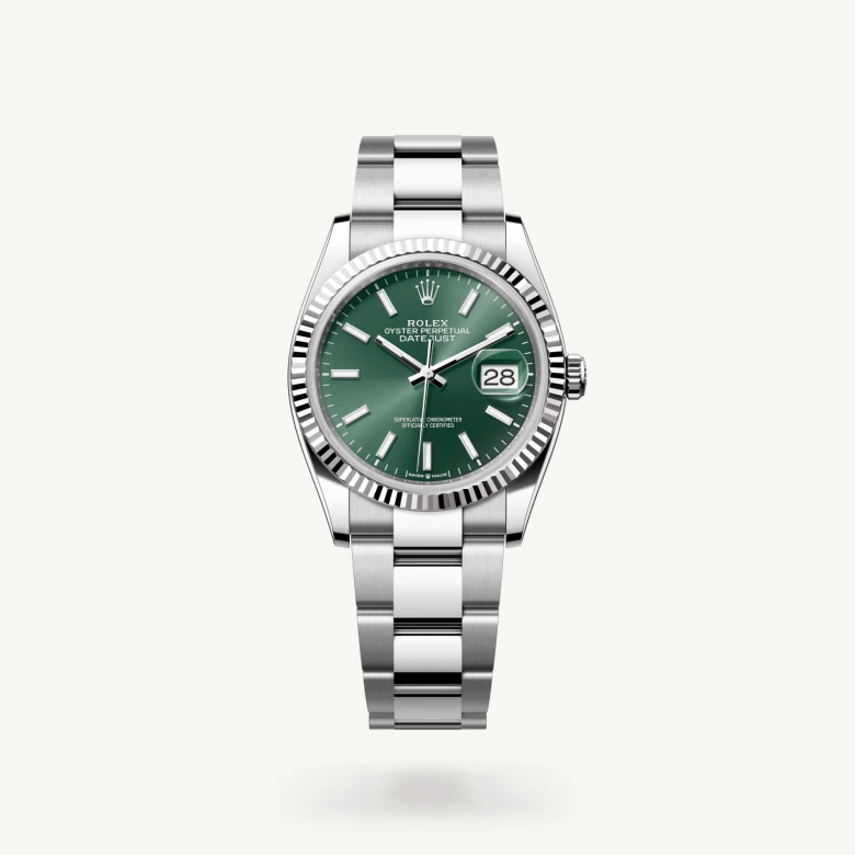 rolex Datejust 36 in White Rolesor - combination of Oystersteel and white gold M126234-0052* - Michaud
