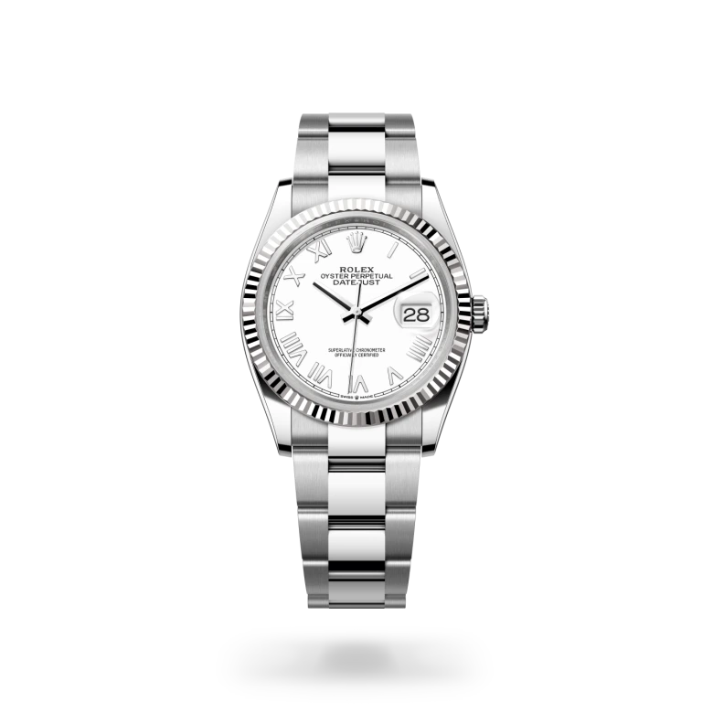 rolex Datejust 36 in White Rolesor - combination of Oystersteel and white gold M126234-0062* - Michaud