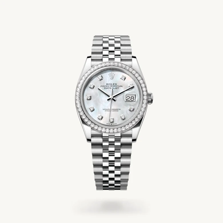 rolex Datejust 36 in White Rolesor - combination of Oystersteel and white gold M126284RBR-0011* - Michaud