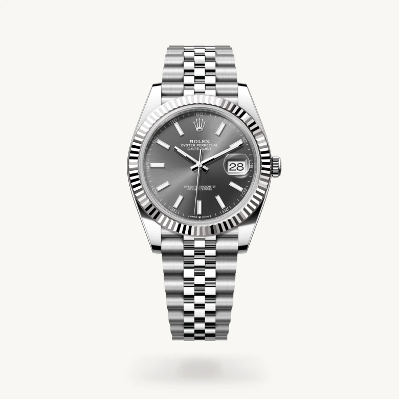 rolex Datejust 41 in Rolesor gris – combinaison d’acier Oystersteel et d’or gris M126334-0014* - Michaud