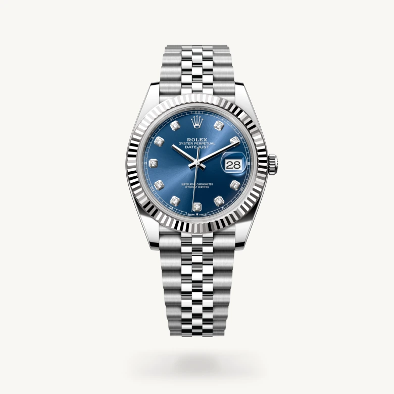 rolex Datejust 41 in White Rolesor - combination of Oystersteel and white gold M126334-0016* - Michaud