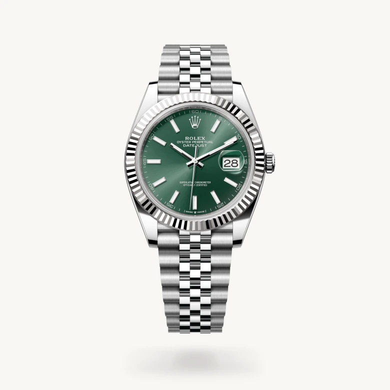 rolex Datejust 41 in White Rolesor - combination of Oystersteel and white gold M126334-0028* - Michaud