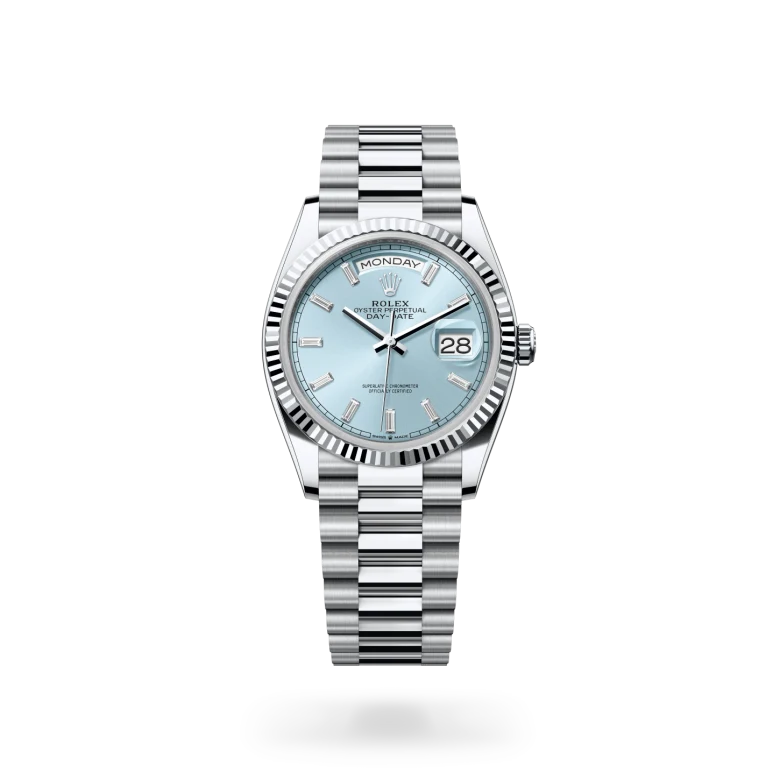 rolex Day-Date 36 in Platinum M128236-0009* - Michaud