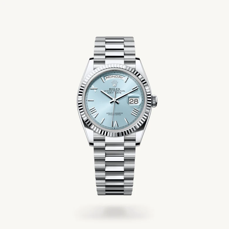 rolex Day-Date 36 in Platinum M128236-0018* - Michaud