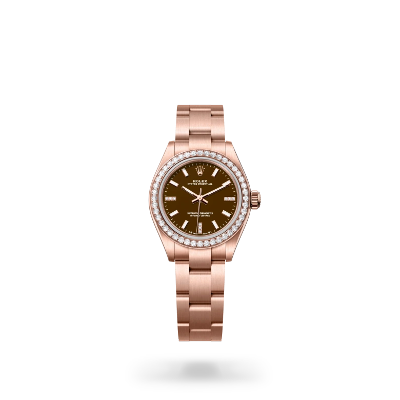 rolex Oyster Perpetual 28 in 18 ct Everose gold M276245RBR-0002* - Michaud
