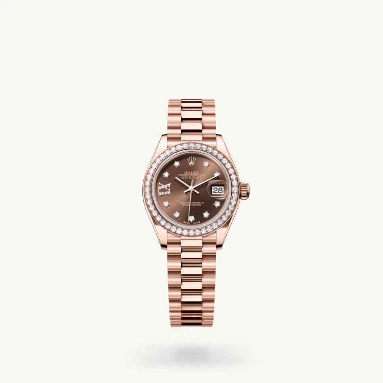 rolex Lady-Datejust in 18 ct Everose gold M279135RBR-0001* - Michaud